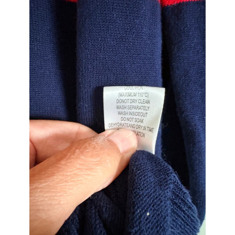 Oxknit Retro Ringer Striped Crewneck Pullover Sweater Medium Dopamine Indie - Picture 6 of 6